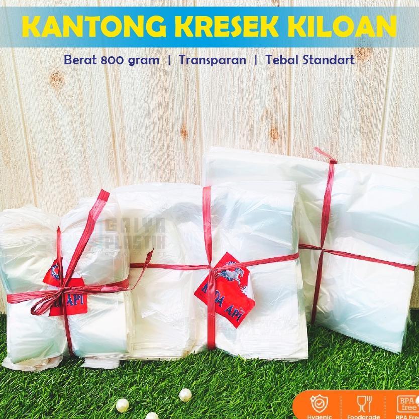 [800Gr] Kantong Kresek Kiloan Bening | Kresek Los | Kresek Transparan | Kresek Kiloan
