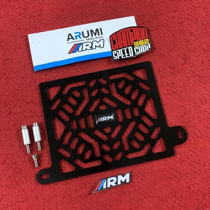 Cover Radiator Arumi ARM Cyber Black All New NMAX 2020 2021 2022