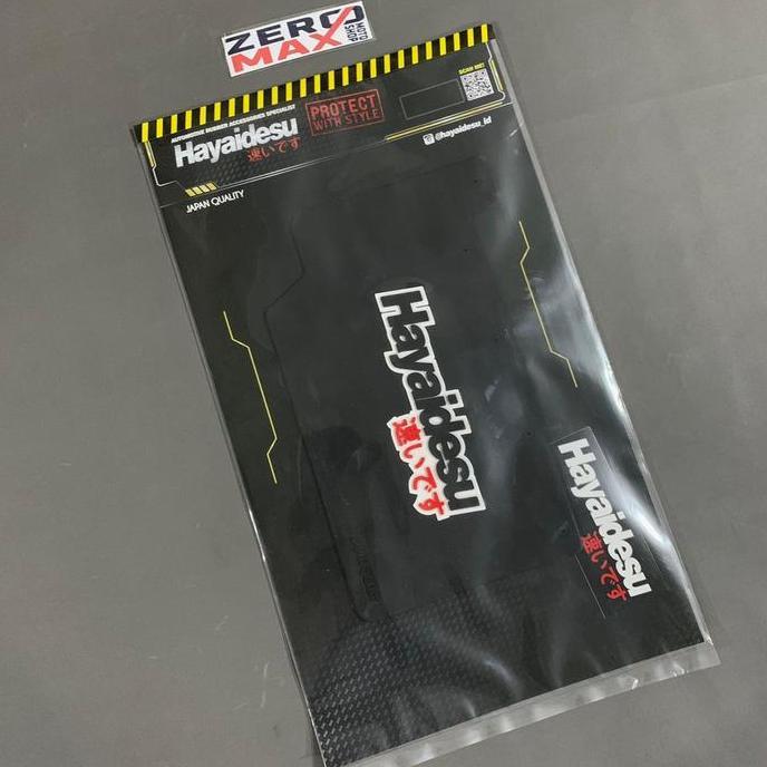 Mudflap Mud Flap HAYAIDESU Karet Penahan Lumpur Beat FI ESP Black