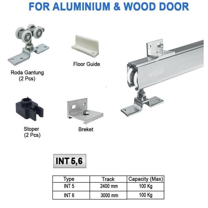Rel Sliding Pintu Geser 300 Cm Rail Pintu Geser Sliding 3 Meter 300Cm