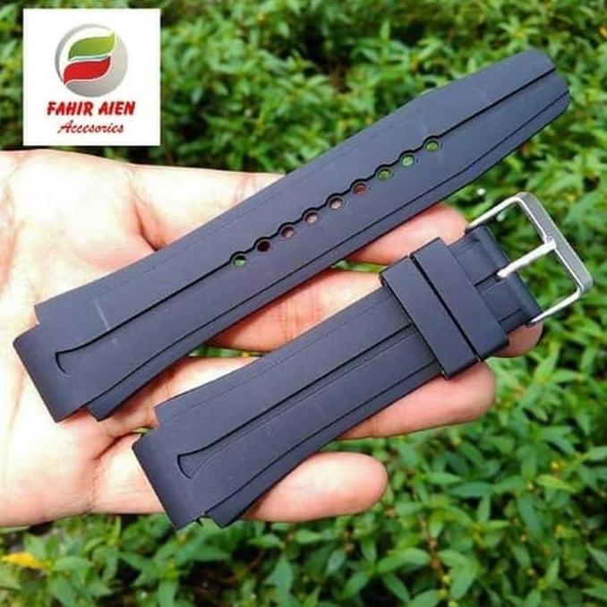 TALI JAM TANGAN LASEBO LS809 TALI JAM KARET LASEBO LD 809 HITAM