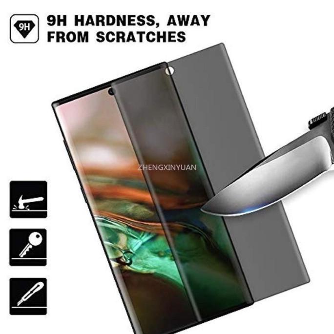 UV Tempered Glass Anti Spy Privacy Curved Anti Gores Kaca Screen Guard Layar untuk Itel S23 PLUS
