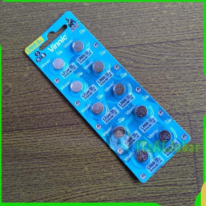 Vinnic L921F Baterai jam tangan Vinnic AG6 L921F LR69 Alkaline 1.5V Original (1lembar)
