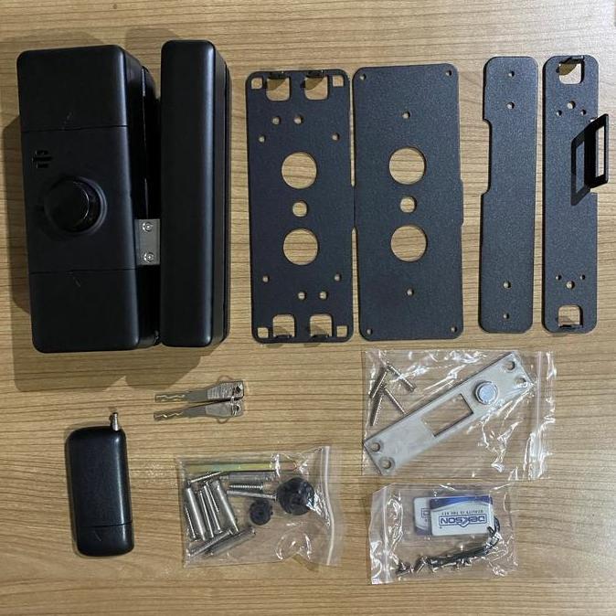 SMART GLASS DOOR LOCK DEKKSON G01 BLACK ELECTRONIC LOCK DEKKSON FOR GLASS DOOR G 01 BLACK Smart Elec