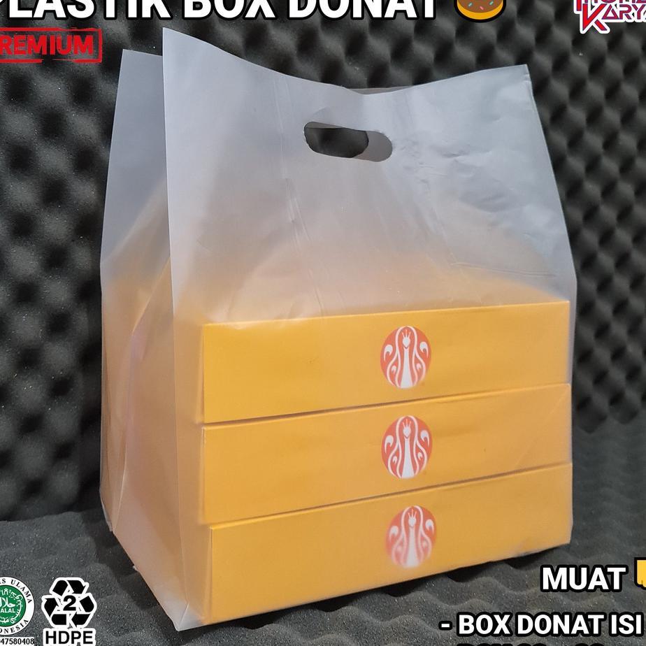 Plastik Donat Isi 6 Uk 30X45 Isi 50 Kresek Box Donut Jco / Dus Nasi Kotak Hajatan 20X20 22X22