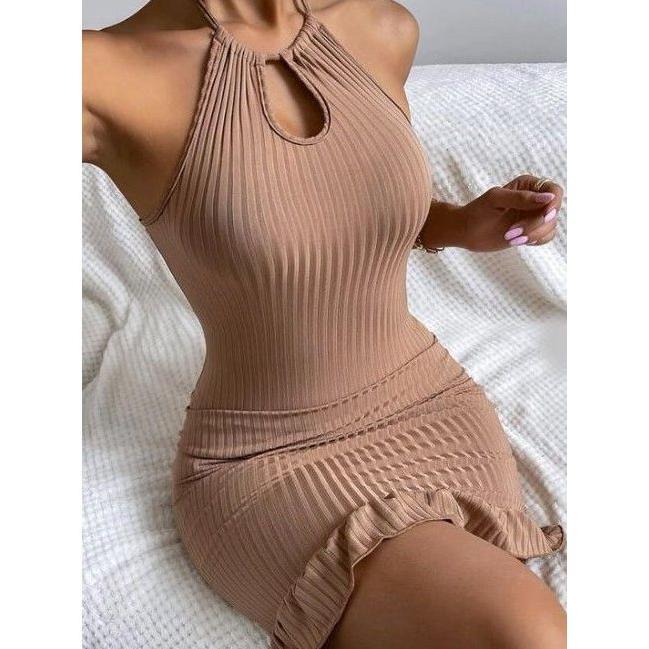 Rx Fashion - Yiiko Mini Dress Knit / Dress Wanita -Pn
