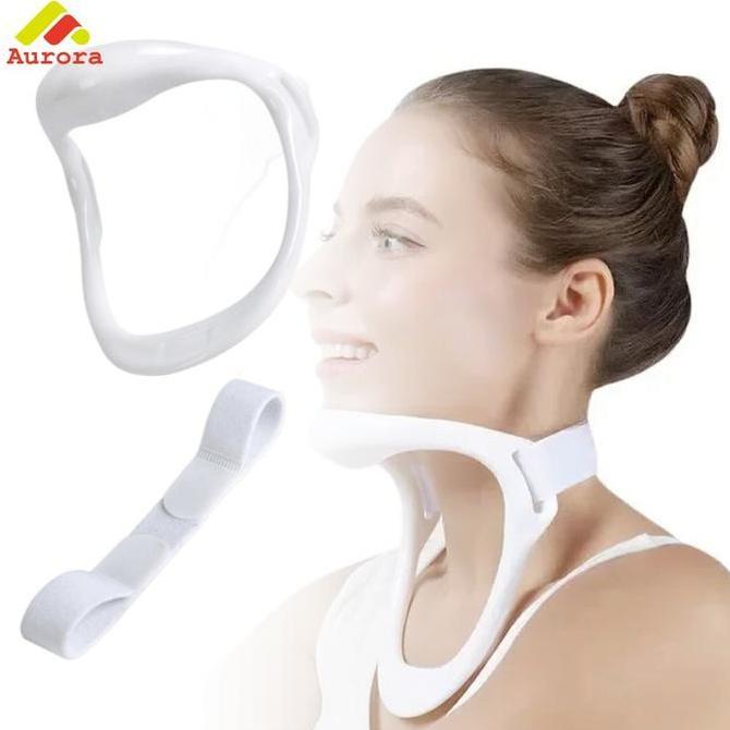 MEMATRI Penyangga Leher Adjustable Cervical Collar - Neck Traction Device Penyangga Leher Anak dan D