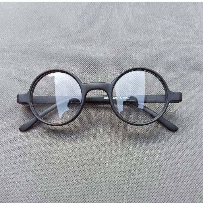 Sales Baru Kacamata Bulat Boboho Frame Ringan Pria Wanita Hitam - Kacamata Pria Classic
