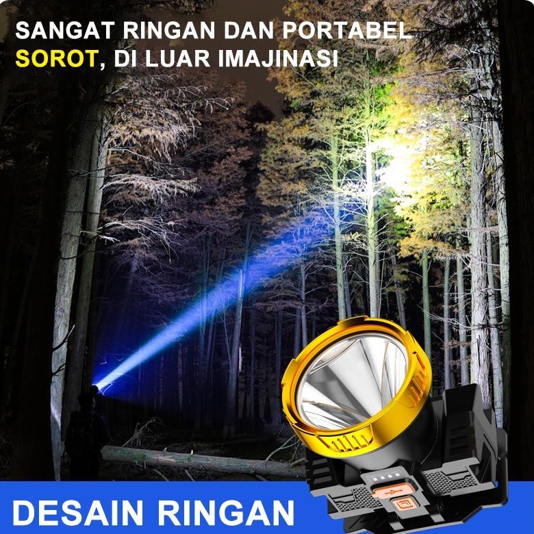 ARKATAMAMALL SENTER KEPALA/TERANG BATERAI LITHIUM HEADLAMP BERKEMAH/LED SENTER BERKEMAH HEADLAMP/OUT