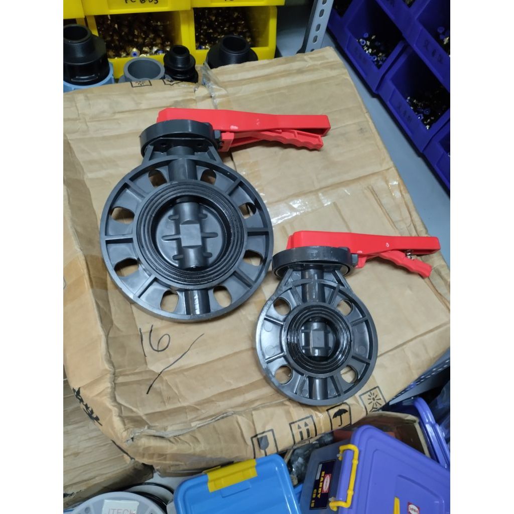 Butterfly valve u pvc 6" inch