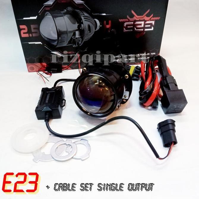 Vahid biled e23 paket komplit | led projector 2.5 inch pule lens