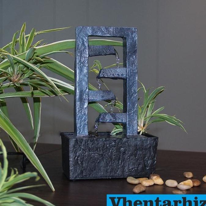 Terlaris Meja Air Mancur Desktop Zen Air Terjun Fengshui Untuk Dekorasi Ruangan