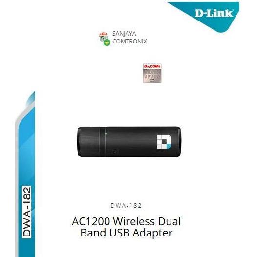 TERLARIS D-LINK DWA-182 AC1200 WIRELESS DUAL BAND USB ADAPTER