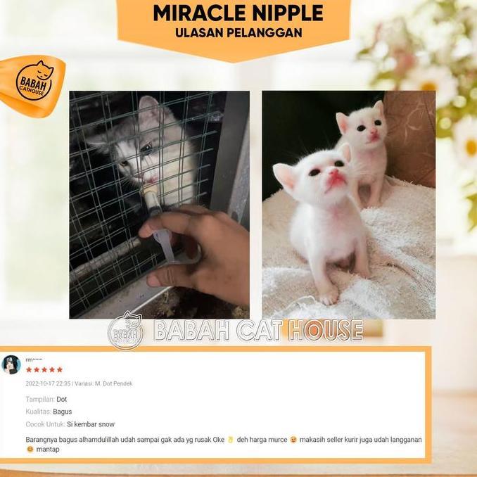 Effort- Miracle Nipple Dot Susu Untuk Bayi Anjing Kucing Baru Lahir Botol