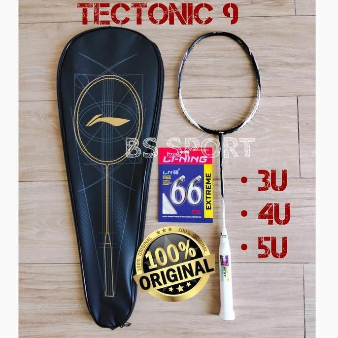 NEW RAKET BADMINTON LINING TECTONIC 9 ORIGINAL