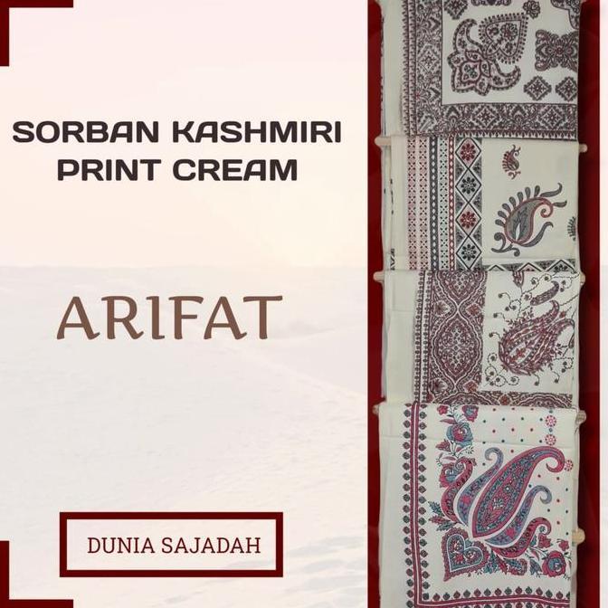 Clothes- Sorban Kashmiri Print Motif Bordir Cream / Sorban Sablon Cream