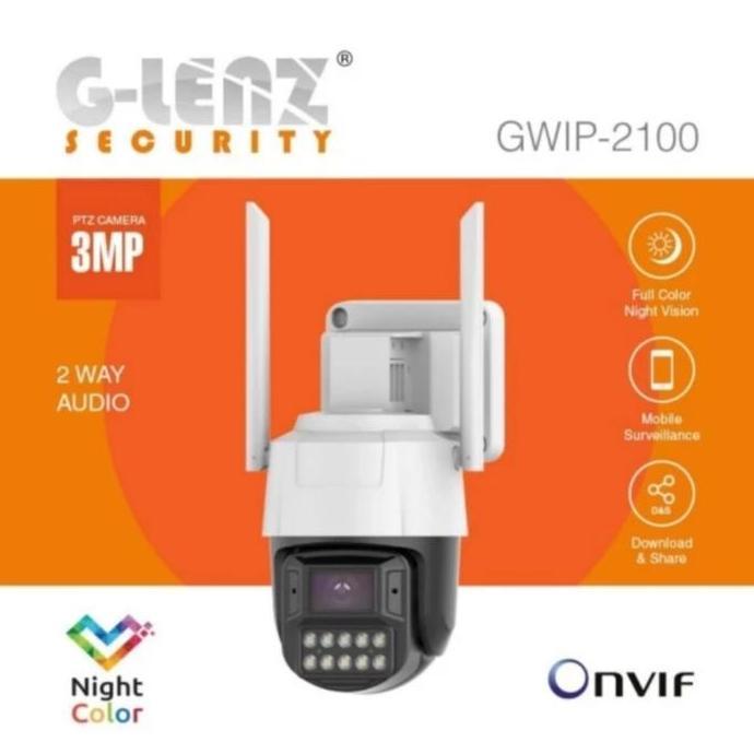 GLENZ SMART IP CAMERA CCTV PTZ - GWIP - 2100 FULL HD 3MP
