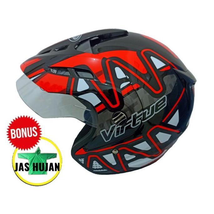 Helm Helem Half Face  Pria Wanita Dewasa VIRTUE Tarantula