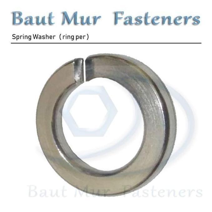RING PER M22 STAINLESS 316 | SPRING WASHER SS316 THE A4 - 70 TERBATAS
