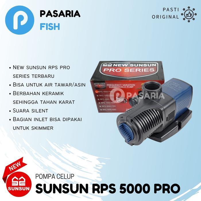 NEW SUNSUN RPS5000/RPS 5000 PRO Pompa Celup Kolam Air Ikan Submersible