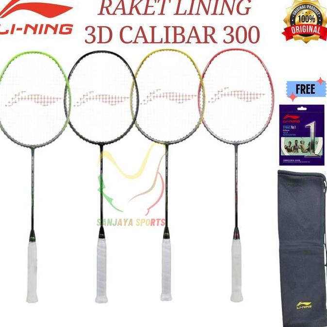 NEW RAKET BADMINTON LINING 3D CALIBAR 300 300 BOOST 300 COMBAT