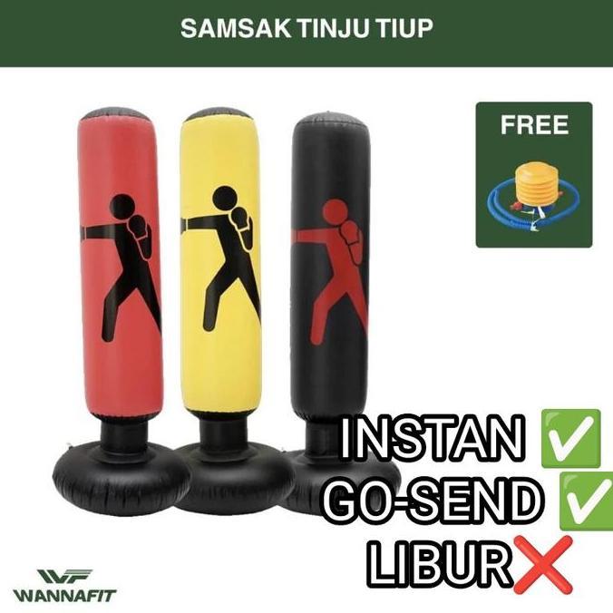 SAMSAK TIUP BERDIRI SAMSACK ANGIN SANDSACK  SAMSAK KARET BALON VERTIKAL WFI