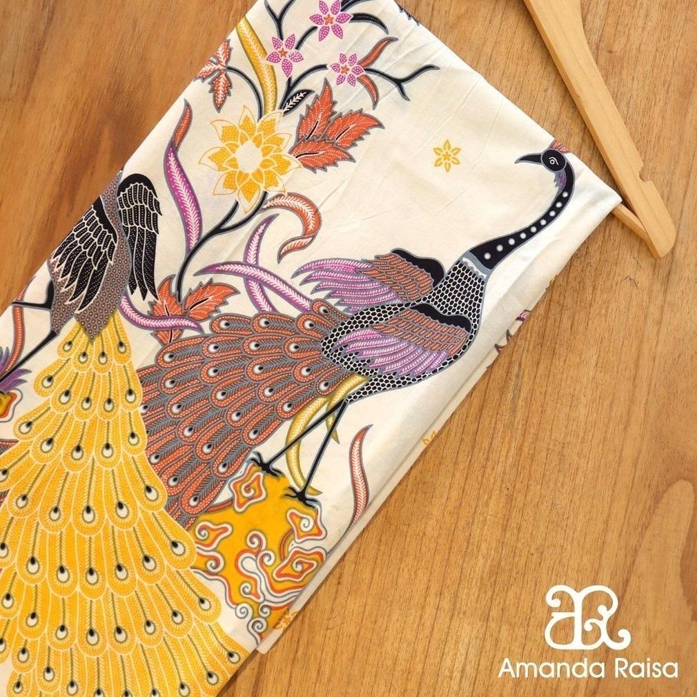 Gratong Kain Batik Meteran Potongan Motif Burung Merak