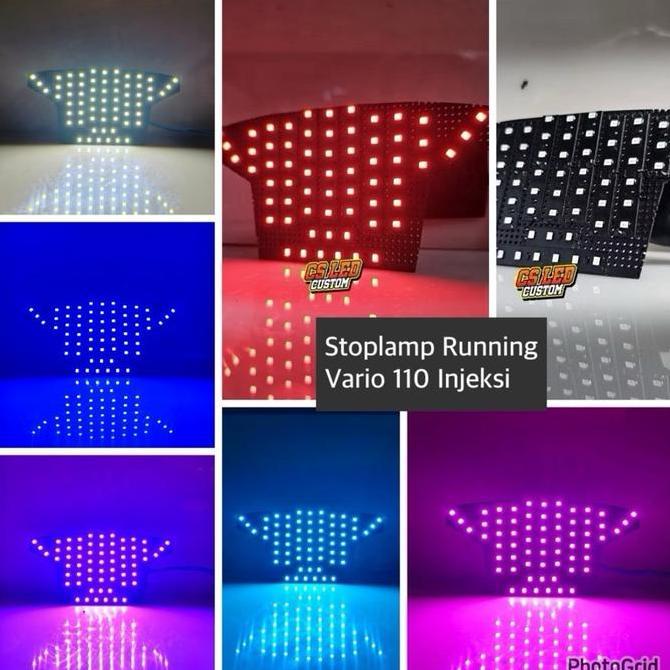 TERLARIS!! STOPLAMP RUNNING LAMPU RUNNING VARIO 110 FI INJEKSI 11 MODE LED STRIP