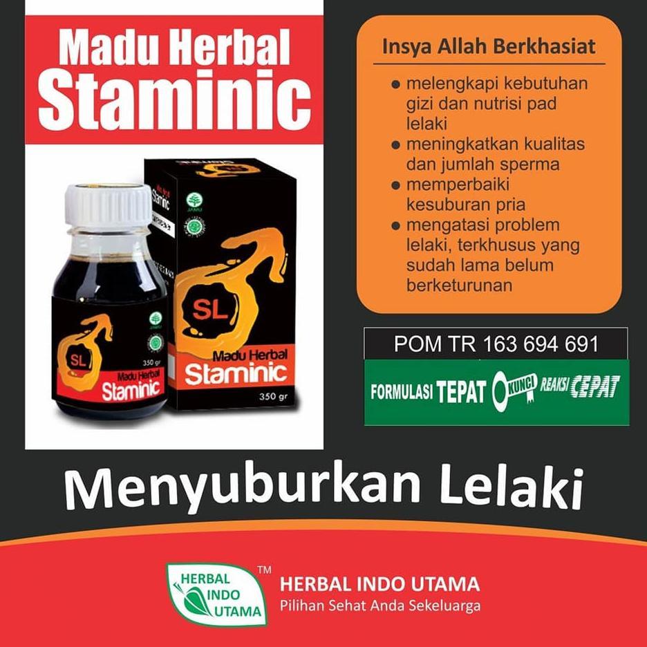 (Terbaru) Madu Stamina Pria | Madu Kesuburan Pria - Madu Herbal Staminic HIU (Terlaris)
