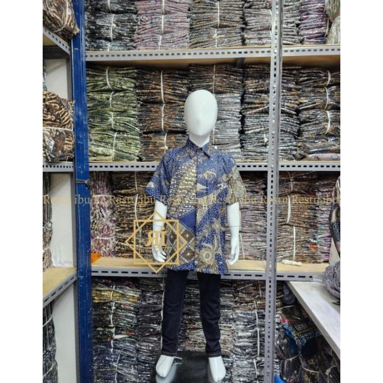 Disc Kemeja Batik Anak Laki Laki Baju Pesta Anak Kemaja Batik Anak Umur 3-12 Tahun