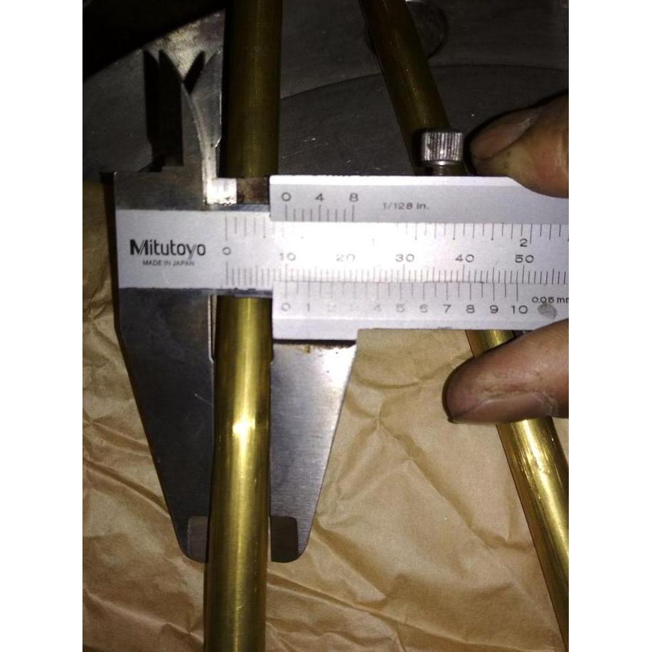 pipa kuningan od 10mm tebal 1mm x 800mm