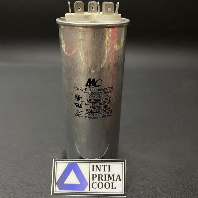 Kapasitor (Capacitor) AC 45/2 uf 450 VAC MC