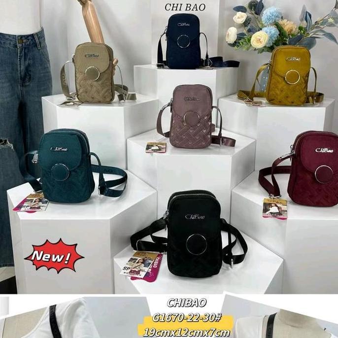 TAS SELEMPANG CHIBAO MINI  G1670-22-86 Kanvas Wanita