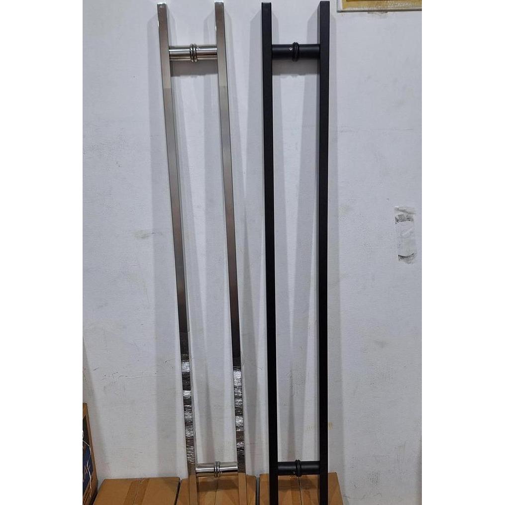Pull Handle kotak PH DL SQ 802 40x20x1200x1000 Matt Black/Kombinasi Tarikan Pintu Stainless