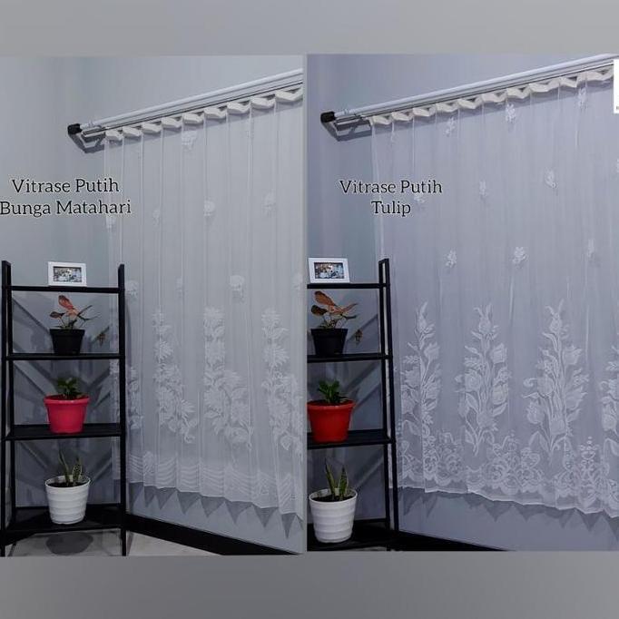 Visitor- Vitras Plisket Gorden Ukuran 100X200 200X200 150X200 Motif Bunga