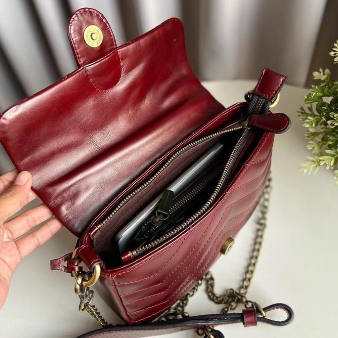Pepari Leather Tas Kulit Sapi Quilting Mini Bag PA - 131