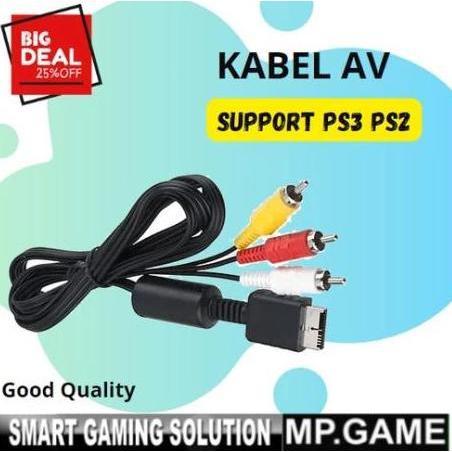 Kabel AV Support PS2 PS3 Kabel RCA ke tv Tabung Accessories