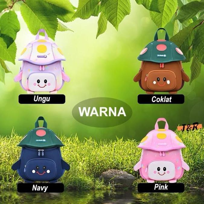 Tas Ransel Anak 3D Motif Jamur