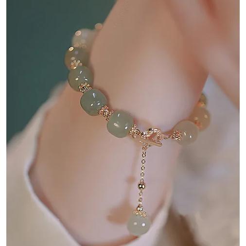Qeena Gelang Emas Giok Titanium Wanita Elegan