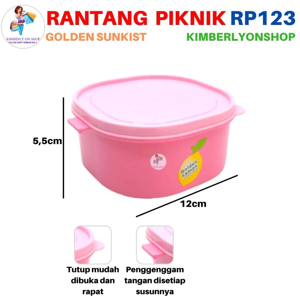 HOT Rantang Piknik Susun Anak Wadah Saji Makanan RP 123 Golden Sunkist