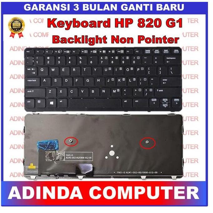BEBAS ONGKIR - Keyboard Hp EliteBook 820-G1 720 G1 720-G2 720 G2 725-G1 Backlight