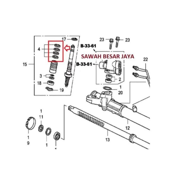 READY SEAL ROTARY VALVE RACK STIR POWER STEERING CIVIC ES CENTURY CRV