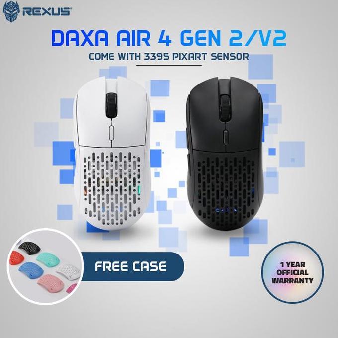 Lengkapjaminan- Rexus Daxa Air 4 / Daxa Air Iv Gen V - Gaming Mouse Daxair4