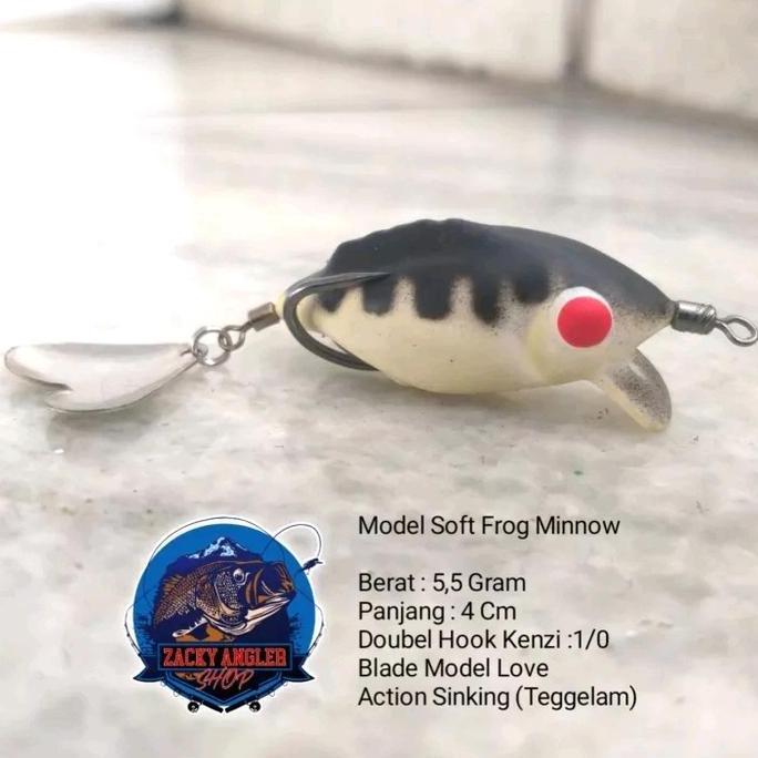 Jaaminkwalitas- Soft Frog Minow Lure Action Sinking/Tenggelam