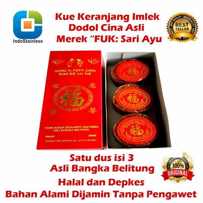 Torta- Ready Stok Kue Keranjang /Dodol Cina Asli Kotak Halal Bangka Belitung