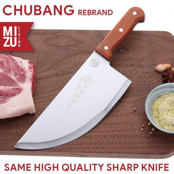 MIZU WEIZHEN M 21cm 8in YangJiang Meat Knife Golok Daging StainlessSteel420