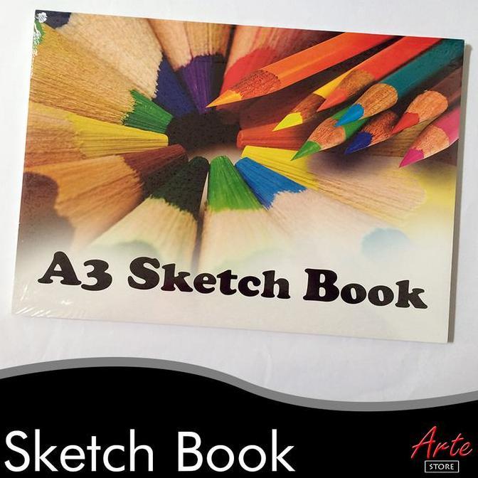 Lansungkirim- Sketch Book A3 50 Lembar - Sketchbook A3 - Sketch Pad