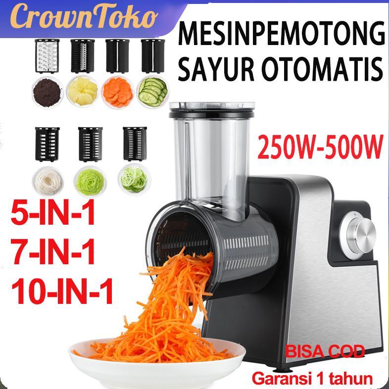 NEW DEALS [COD/Garansi]5-IN-1/7-IN-1 250W-500W Mesin pemotong sayur otomatis  dengan listrik ini ada