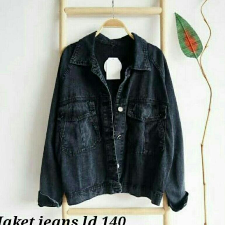 Harga Baru Jaket Jeans Jumbo Wanita Oversize Jumbo Alma Jaket Bigsize Ld 130
