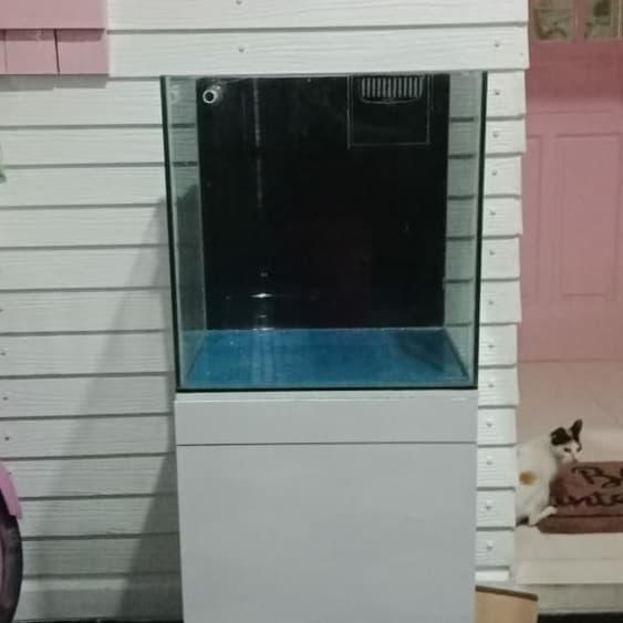 Aquarium + meja kabinet 50x40x40